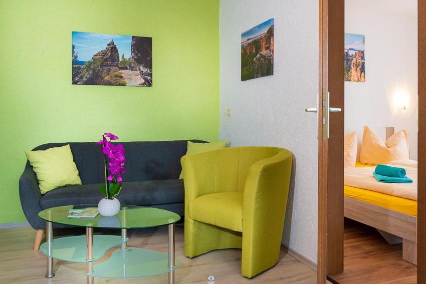 4-Bettzimmer Saechsische Schweiz Mittelndorf Luaran gambar